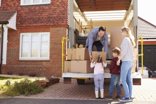 Local man with van helping with a residential move in Colliers Wood
