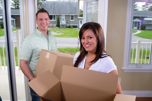 Packing supplies and organised moving boxes for a Colliers Wood home move