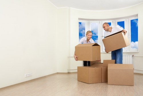 Furniture being assessed for load-based pricing in a Colliers Wood removal