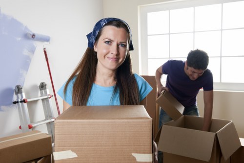 Local moving van serving student accommodation in Colliers Wood