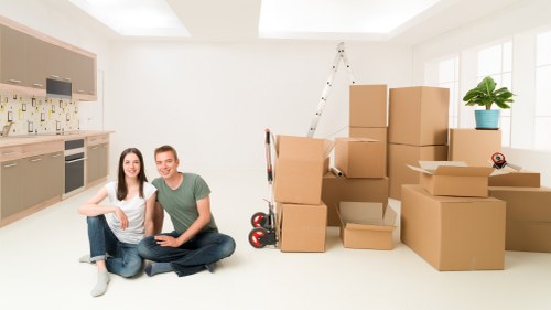 Residential property move with a van in the Colliers Wood area
